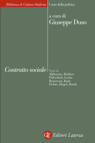 Contratto sociale - Giuseppe Duso