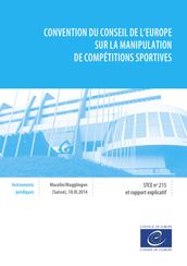 Convention du Conseil de l Europe sur la manipulation de compétitions sportives