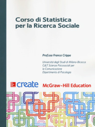 Corso di statistica per la ricerca sociale - Franca Crippa
