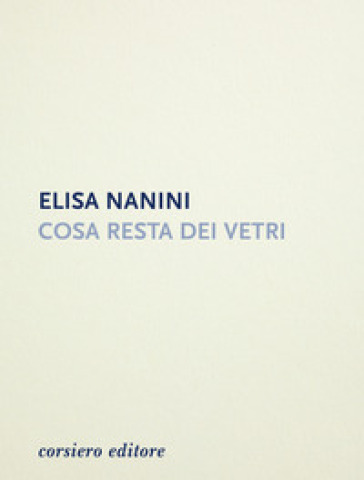 Cosa resta dei vetri - Elisa Nanini