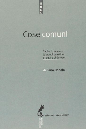 Cose comuni - Carlo Donolo