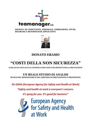 Costi della non sicurezza - IL BILANCIO ANNUALE E IL CONTROLLO DEI COSTI E DEI BENEFICI DELLA PREVENZIONE - Donato Eramo