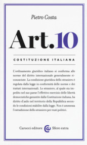 Costituzione italiana: articolo 10