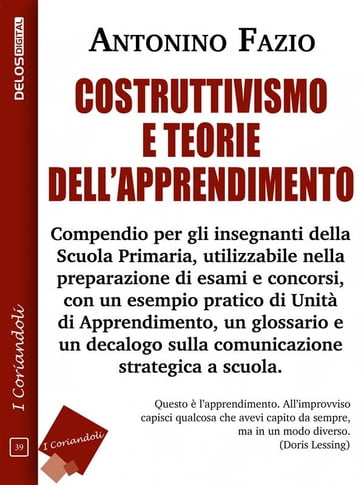 Costruttivismo e teorie dell'apprendimento - Antonino Fazio