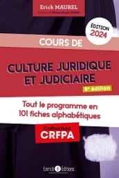 Cours de culture juridique et judiciaire 2024