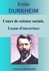 Cours de science sociale. Leçon d ouverture