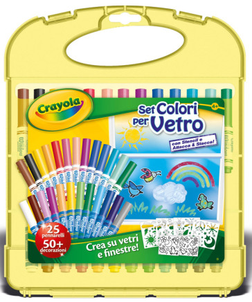 Crayola Set Colori per Vetro