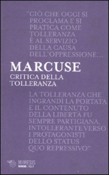 Critica della tolleranza - Herbert Marcuse