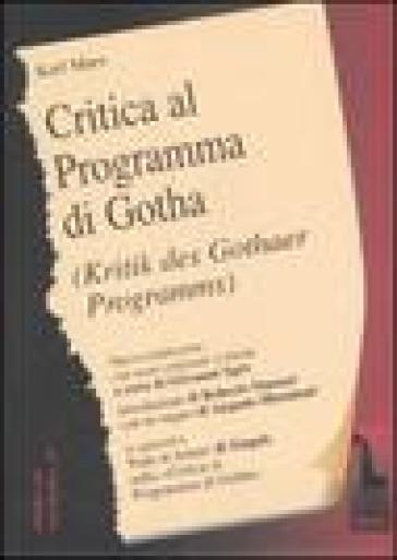 Critica del programma di Gotha. Testo tedesco a fronte - Karl Marx