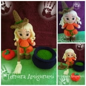 Crochet pattern of Lilly, the witch girl