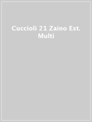 Cuccioli 21 Zaino Est. Multi
