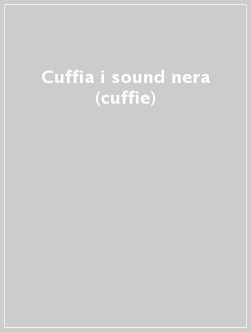 Cuffia i sound nera (cuffie)