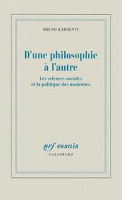 D une philosophie à l autre