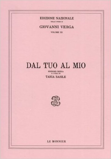 Dal tuo al mio - Giovanni Verga