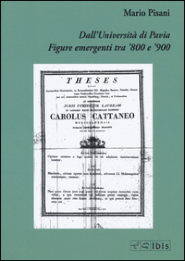 Dall'Università di Pavia. Figure emergenti tra '800 e '900 - Mario Pisani