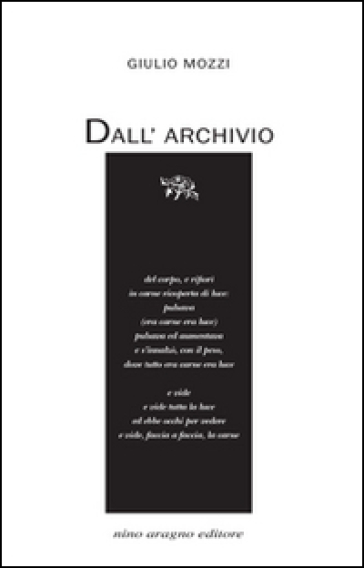 Dall'archivio - Giulio Mozzi