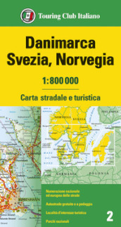 Danimarca, Svezia, Norvegia 1:800.000