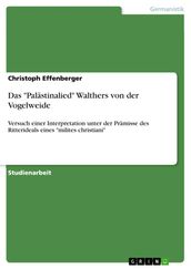 Das  Palästinalied  Walthers von der Vogelweide