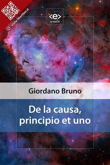 De la causa, principio et uno - Bruno Giordano