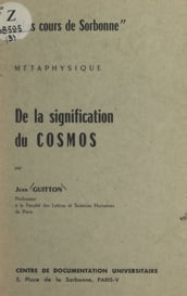 De la signification du cosmos