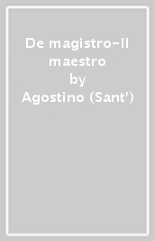 De magistro-Il maestro