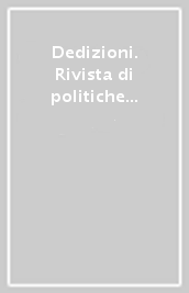 Dedizioni. Rivista di politiche culturali in Calabria (2023). 4.