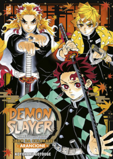 Demon slayer. Kimetsu no yaiba. Libro da colorare. Ediz. arancione - Koyoharu GOTOUGE