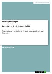 Der Suizid in Spinozas Ethik