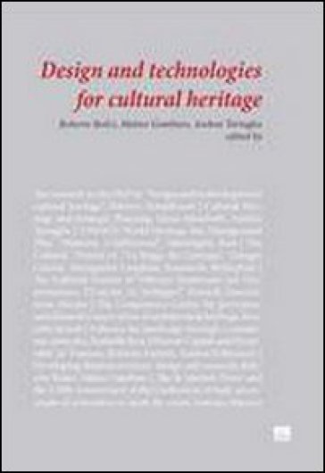 Design and technologies for cultural heritage - Roberto Bolici - Andrea Tartaglia - Matteo Gambaro