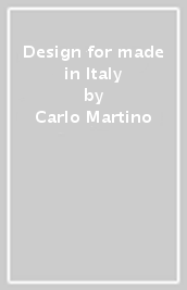 Design for made in Italy