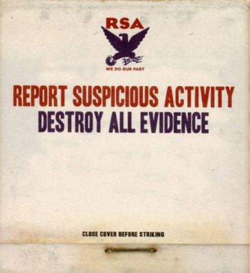 Destroy all evidence - Report Suspicious Activity