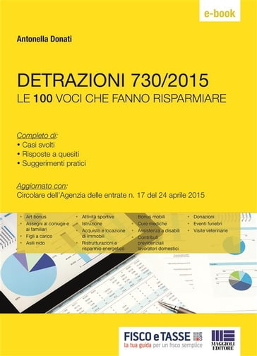 Detrazioni 730/2015 - Le 100 voci che fanno risparmiare - Antonella Donati