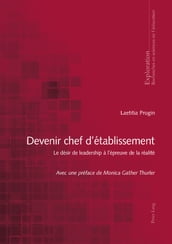 Devenir chef d établissement