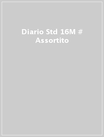 Diario Std 16M # Assortito