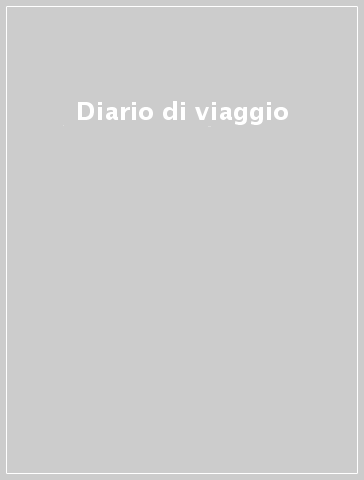 Diario di viaggio