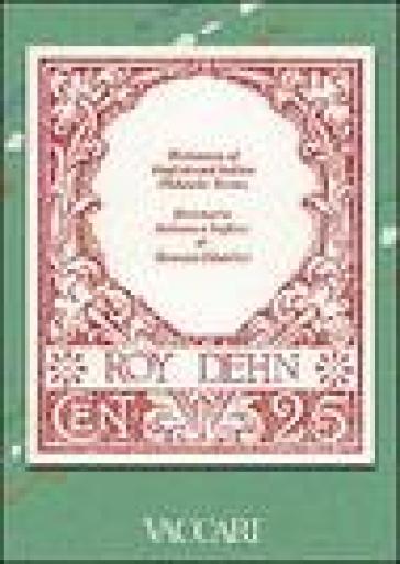 Dictionary of English and Italian philatelic terms-Dizionario di termini filatelici italiano-inglese - Roy A. Dehn