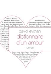 Dictionnaire d un amour