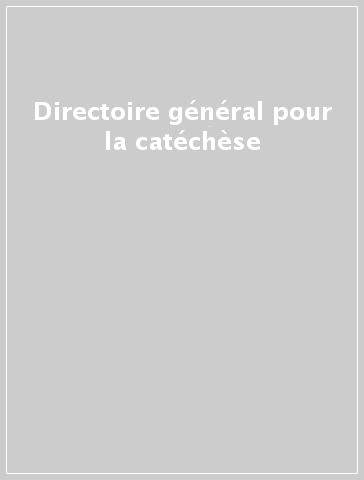 Directoire général pour la catéchèse