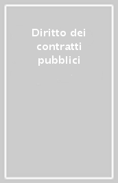 Diritto dei contratti pubblici