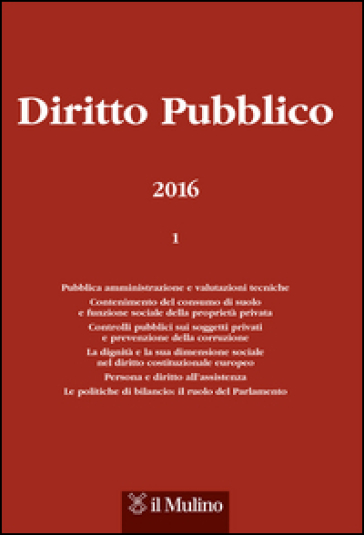 Diritto pubblico (2016). 1.