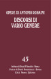 Discorsi di vario genere