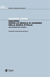 Discorso sopra le regole di governo della Banca d