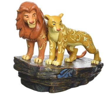 Disney Il Re Leone: Simba e Nala - resina cm. 15,5x18