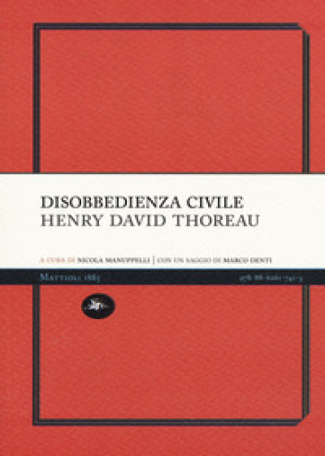 Disobbedienza civile - Henry David Thoreau