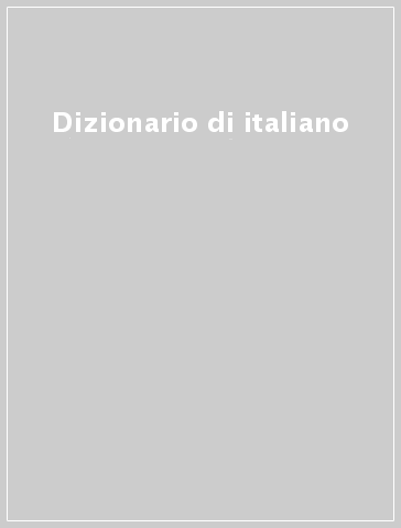 Dizionario di italiano
