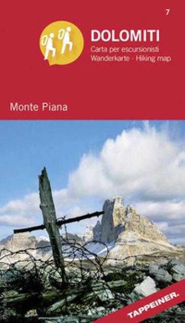 Dolomiti. Monte Piana. Carta panoramica 360°. Ediz. tedesca, inglese e italiana