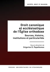 Droit canonique et ecclésiastique de l Église orthodoxe