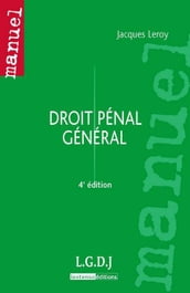 Droit pénal général - 4e édition