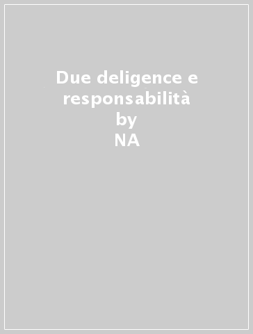 Due deligence e responsabilità - NA - Francesco Ricci