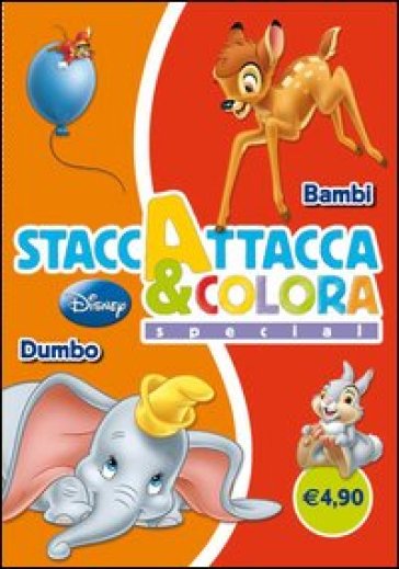 Dumbo-Bambi. Staccattacca e colora special. Ediz. illustrata